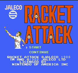 Racket Attack Title Screen